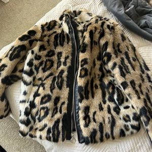 Faux fur bomber
